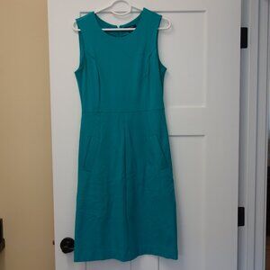 Lands' End Sheath Dress Turquoise Size XS (2-4)